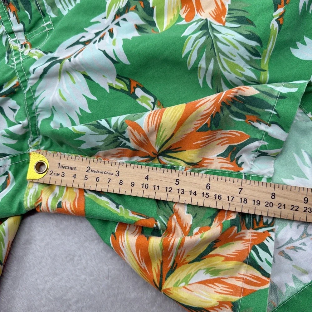 POLO RALPH LAUREN MEN'S SWIM CARGO SHORTS SIZE XL HAWAIIAN FLORAL ALOHA BEACH